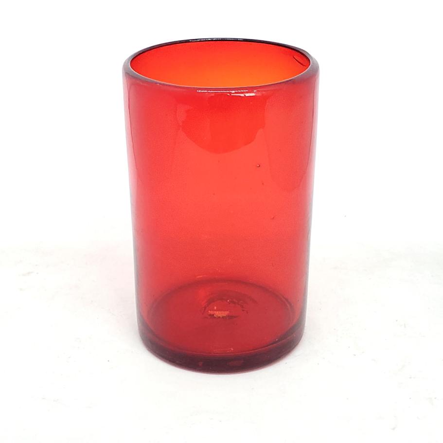 New Items / Solid Ruby Red 14 oz Drinking Glasses  / These handcrafted glasses deliver a classic touch to your favorite drink.